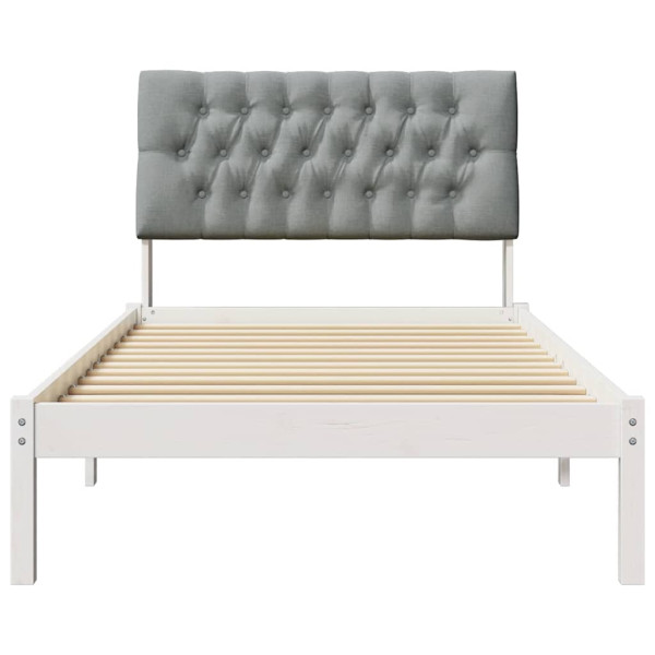 Estructura de Cama con Cabecera Tapizada 100 x 200 cm M 5