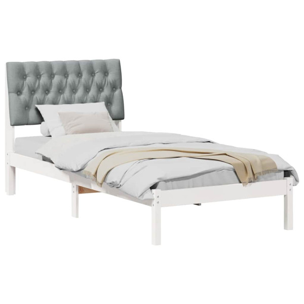 Estructura de Cama con Cabecera Tapizada 90 x 190 cm M 3