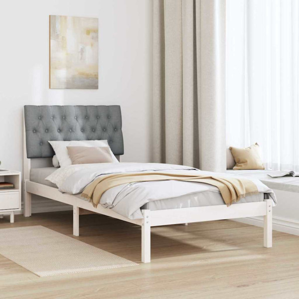 Estructura de Cama con Cabecera Tapizada 90 x 190 cm M 4