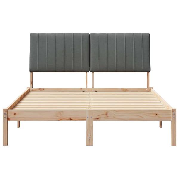 Estructura de cama Marrón 135 x 190 cm Madera de pino macizo M 5