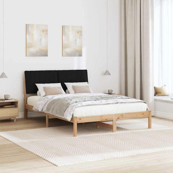 Estructura de cama Marrón 135 x 190 cm Madera de pino macizo M 4