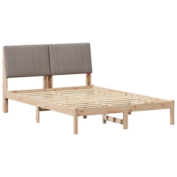 Estructura de cama Marrón 135 x 190 cm Madera de pino macizo M 2