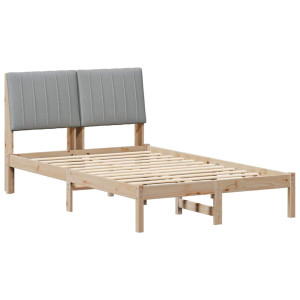 Estructura de cama Marrón 120 x 190 cm Madera de pino macizo H