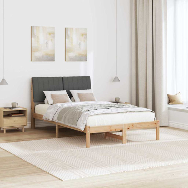 Estructura de cama Marrón 120 x 190 cm Madera de pino macizo M 4