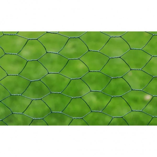 Alambrada galvanizada con revestimiento de PVC verde 25x0.5 m M 3