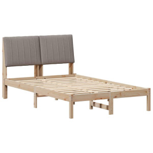 Estructura de cama Marrón 120 x 190 cm Madera de pino macizo H