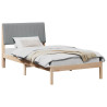 Estructura de cama Marrón 100 x 200 cm Madera de pino macizo 3