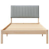 Estructura de cama Marrón 100 x 200 cm Madera de pino macizo 5