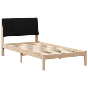 Estructura de cama Marrón 100 x 200 cm Madera de pino macizo H