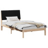 Estructura de cama Marrón 100 x 200 cm Madera de pino macizo 3