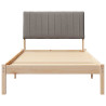 Estructura de cama Marrón 100 x 200 cm Madera de pino macizo 5