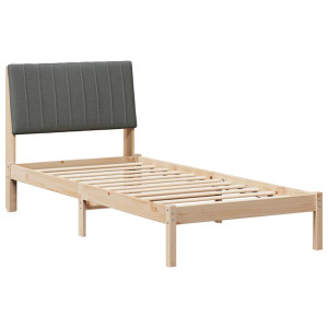 Estructura de cama Marrón 90 x 200 cm Madera de pino macizo H