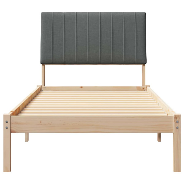 Estructura de cama Marrón 90 x 200 cm Madera de pino macizo M 5