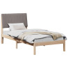 Estructura de cama Marrón 90 x 200 cm Madera de pino macizo 3