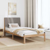 Estructura de cama Marrón 90 x 200 cm Madera de pino macizo 4