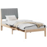 Estructura de cama Marrón 80 x 200 cm Madera de pino macizo 3