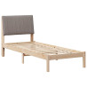 Estructura de cama Marrón 80 x 200 cm Madera de pino macizo 2