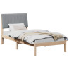 Estructura de cama Marrón 90 x 190 cm Madera de pino macizo 3