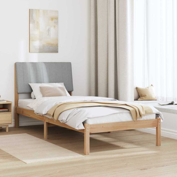 Estructura de cama Marrón 90 x 190 cm Madera de pino macizo M 4