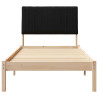 Estructura de cama Marrón 90 x 190 cm Madera de pino macizo 5