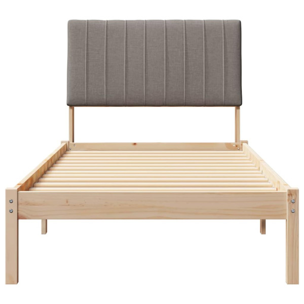 Estructura de cama Marrón 90 x 190 cm Madera de pino macizo M 5