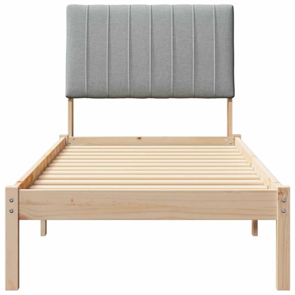 Estructura de cama Marrón 75 x 190 cm Madera de pino macizo M 5