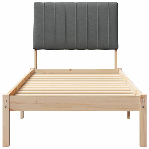 Estructura de cama Marrón 75 x 190 cm Madera de pino macizo M 5