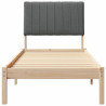 Estructura de cama Marrón 75 x 190 cm Madera de pino macizo 5