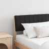 Cabecero tapizado Negro 150 cm Madera de pino macizo 1