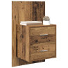 Armario de noche montado en la pared 2 pcs Madera Vieja 3