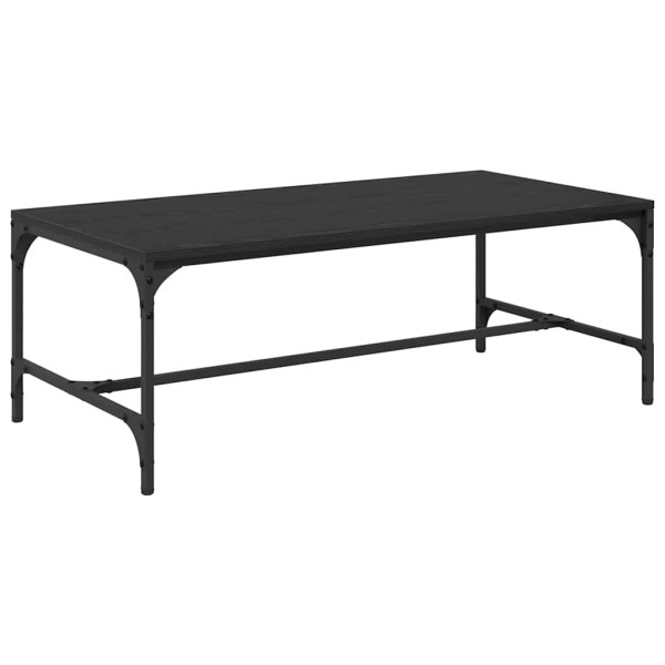 Mesa de Café Roble Negro 100 x 50 x 35 cm Madera contrachapada M 2