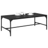 Mesa de Café Roble Negro 100 x 50 x 35 cm Madera contrachapada 3