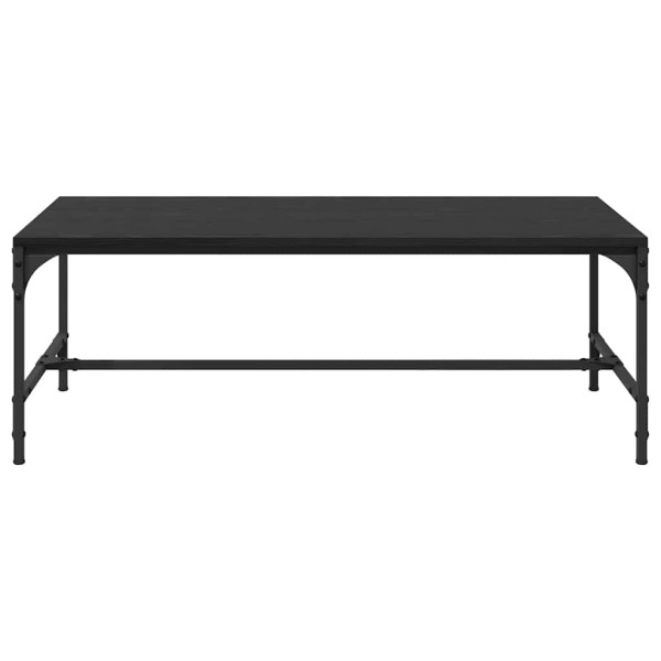 Mesa de Café Roble Negro 100 x 50 x 35 cm Madera contrachapada M 5