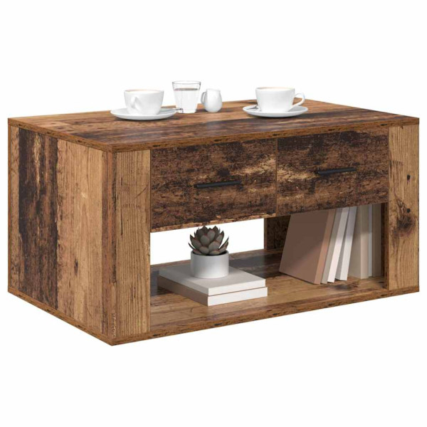 Mesa de Café Madera Vieja 80 x 50 x 40 cm Madera contrachapada M 3