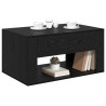 Mesa de Café Roble Negro 80 x 50 x 40 cm Madera contrachapada 3