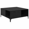 Mesa de Café Roble Negro 80 x 80 x 36.5 cm Madera contrachapada 2