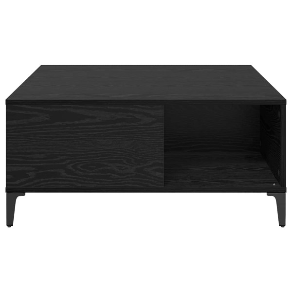 Mesa de Café Roble Negro 80 x 80 x 36.5 cm Madera contrachapada M 5