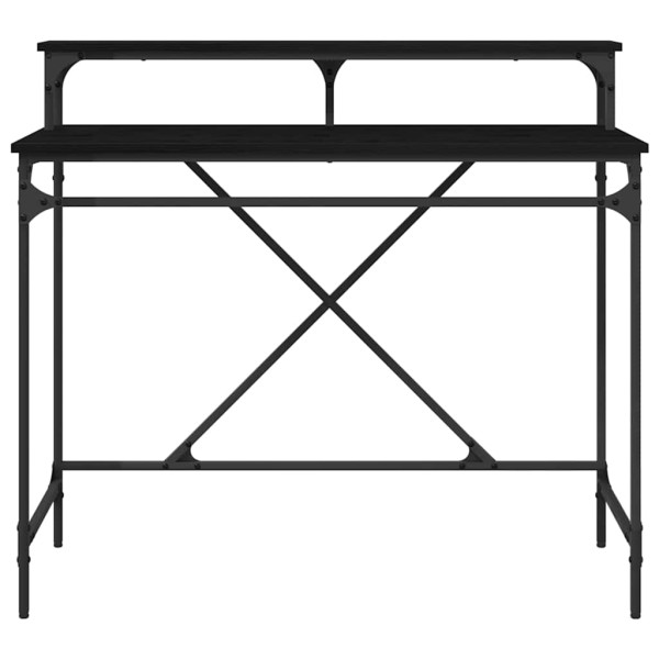 Escritorio Roble Negro 100 x 50 x 90 cm Madera contrachapada M 5