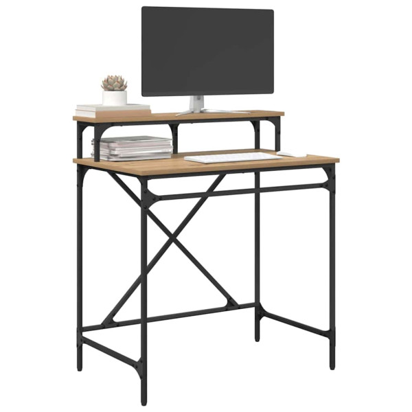 Escritorio Roble artesanal 80 x 50 x 90 cm Madera contrachapada M 3