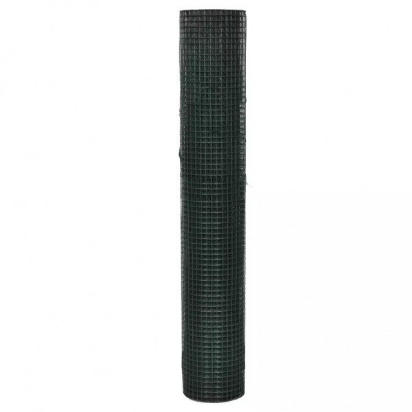 Alambrada galvanizada con revestimiento de PVC verde 25x1 m M 2