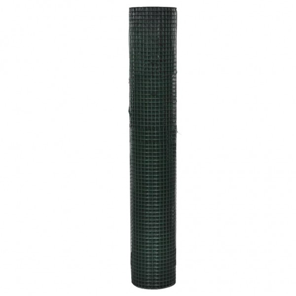 Alambrada galvanizada con revestimiento de PVC verde 25x1 m M 4