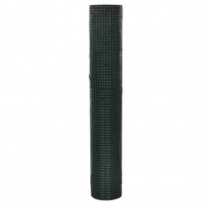 Malla de alambre de acero galvanizado verde 1x25 m H