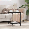 Mesa de Café Roble Negro 40 x 40 x 55 cm Madera contrachapada 1