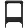 Mesa de Café Roble Negro 40 x 40 x 55 cm Madera contrachapada 5