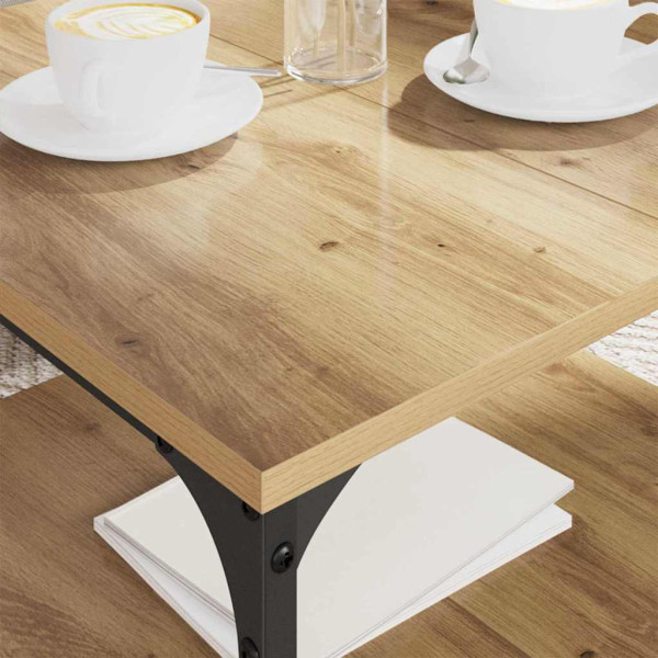 Mesa de Café Roble artesanal 55 x 55 x 40 cm M 4