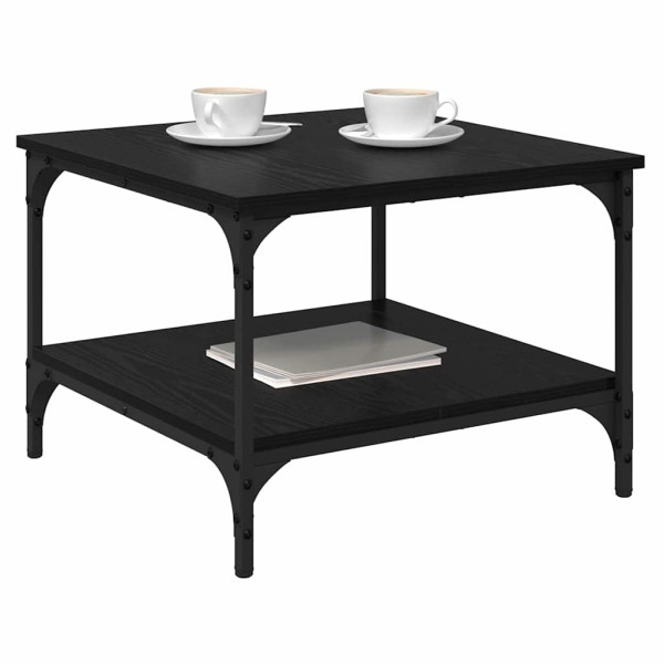 Mesa de Café Roble Negro 55 x 55 x 40 cm Madera contrachapada M 3