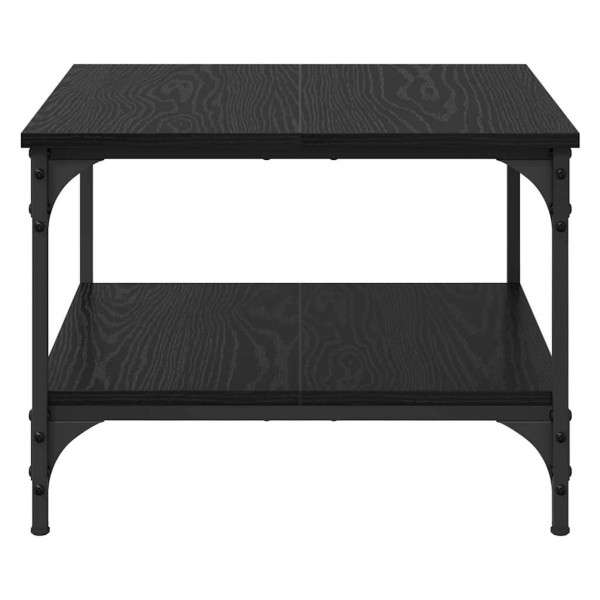 Mesa de Café Roble Negro 55 x 55 x 40 cm Madera contrachapada M 5