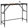 Mesa Consola Roble Negro 100 x 32 x 75 cm Madera contrachapada 3