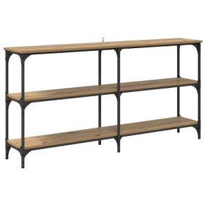 Mesa Consola Roble artesanal 150 x 29 x 75 cm H