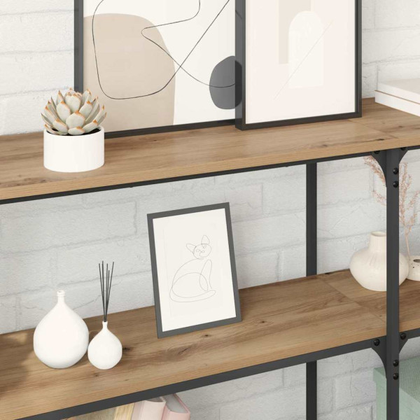 Mesa Consola Roble artesanal 150 x 29 x 75 cm M 4